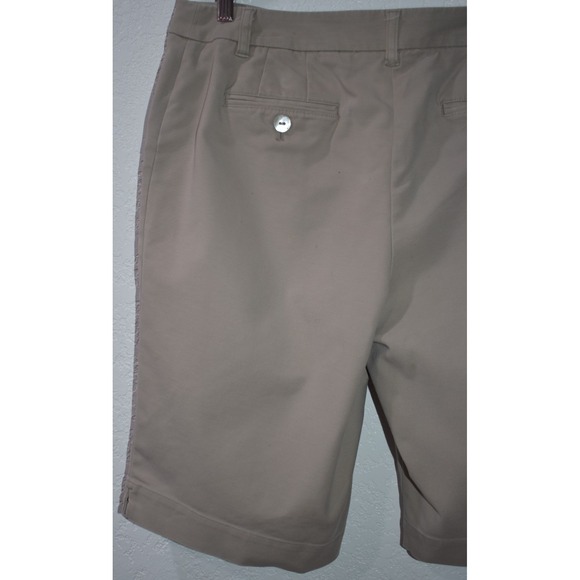 Chicos 2/Large Bermuda Shorts Flat Front Cotton Stretch Modest 11.5 inch inseam - Picture 12 of 16